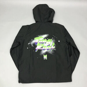 BTS K-Pop Jung Kook VR Anorak Windbreaker Jacket SZ M Black Permission To Dance